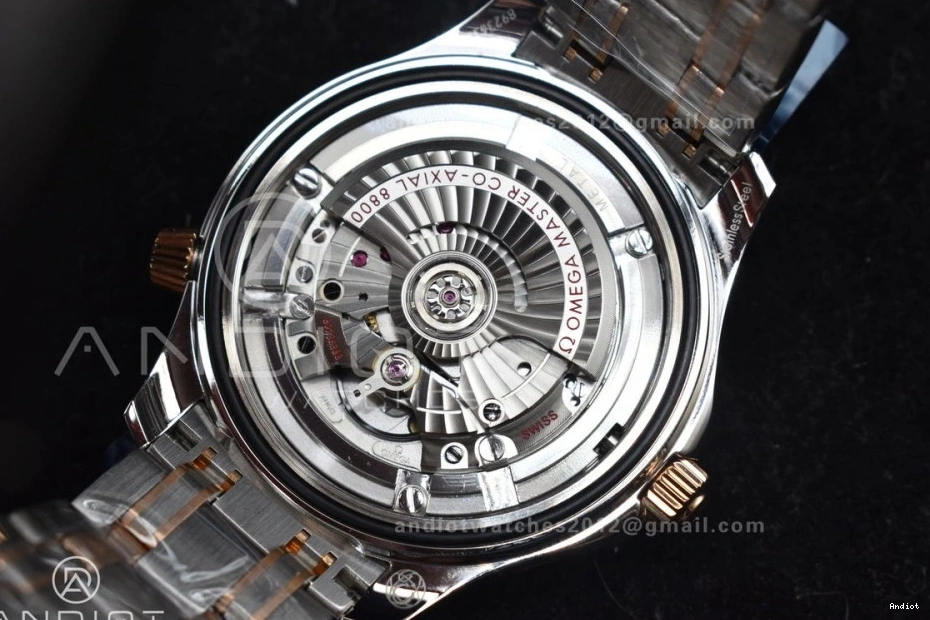 Ceramic A8800 Edition RG Seamaster Best Black SS on VSF Bracelet SS Black Diver Dial 300M 1:1 0104